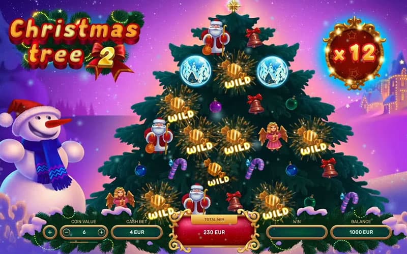 play christmas tree slot game